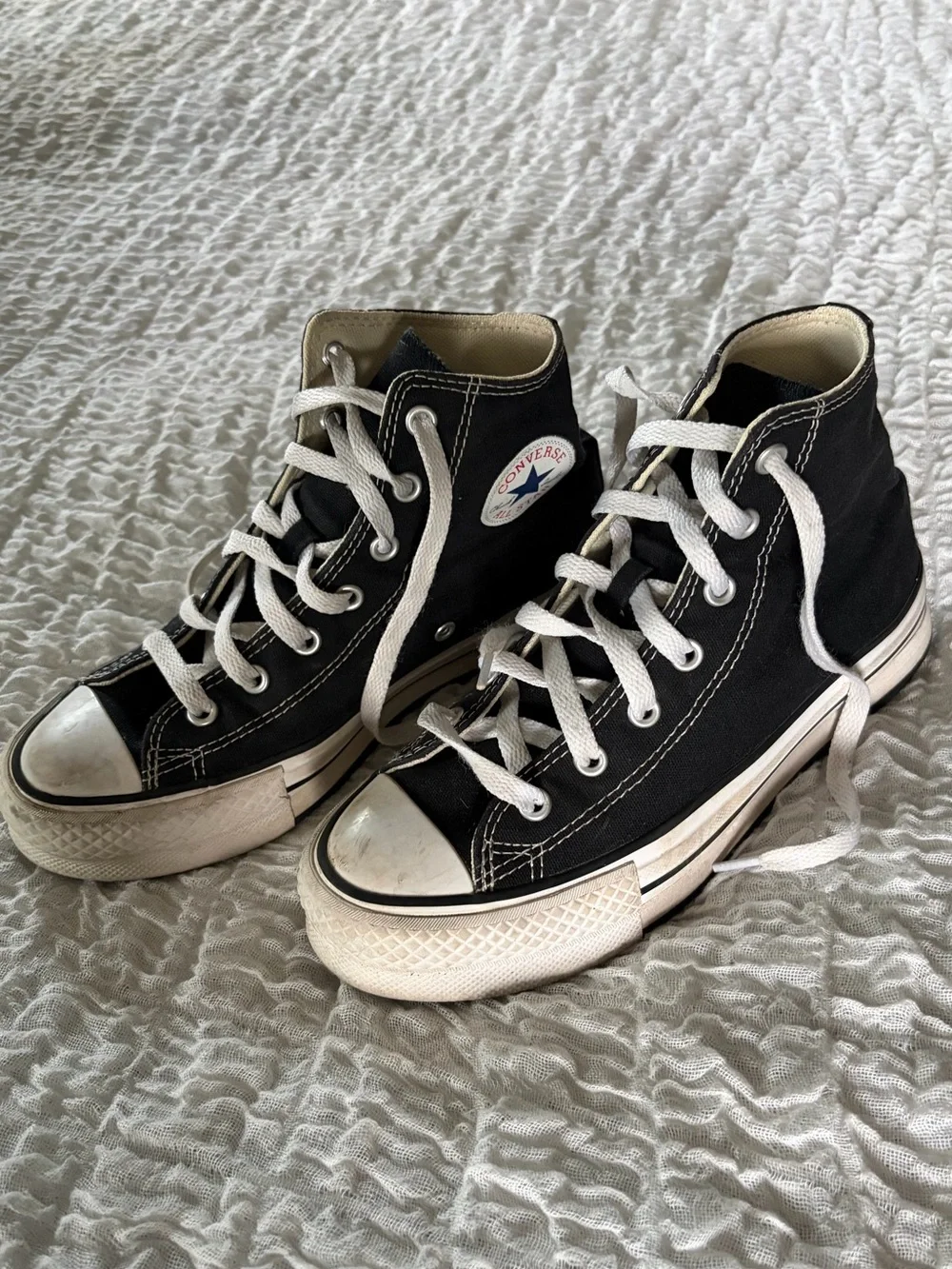 Converse Chuck Taylor All Star Black High-Top Sneakers girls size 3.5
